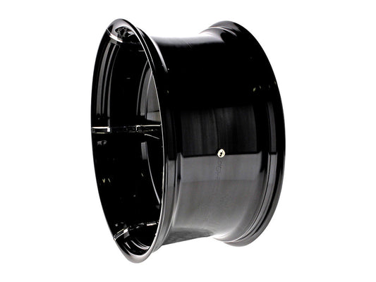 18in. x 8.50in. wide Formula Wheel - Black Contrast Cut Platinum.