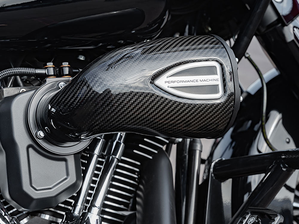 C4 Series Air Cleaner Kit - Carbon Fiber. Fits Touring 2008-2016, Softail 2016-2017, CVO Softail 2011-2017 & Dyna Low Rider S 2016-2017 with Throttle-by-Wire