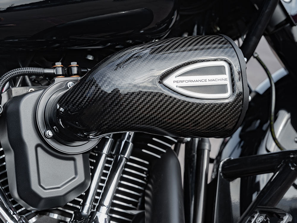 C4 Series Air Cleaner Kit - Carbon Fiber. Fits Big Twin 1993-2017 with CV Carb or Cable Operated Delphi EFI