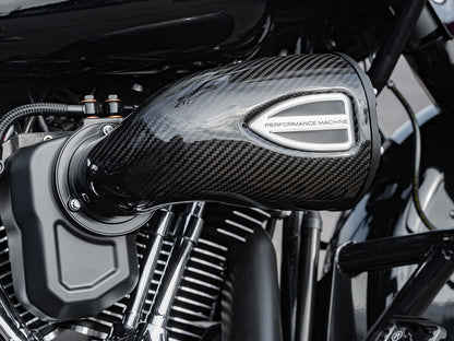 C4 Series Air Cleaner Kit - Carbon Fiber. Fits Big Twin 1993-2017 with CV Carb or Cable Operated Delphi EFI
