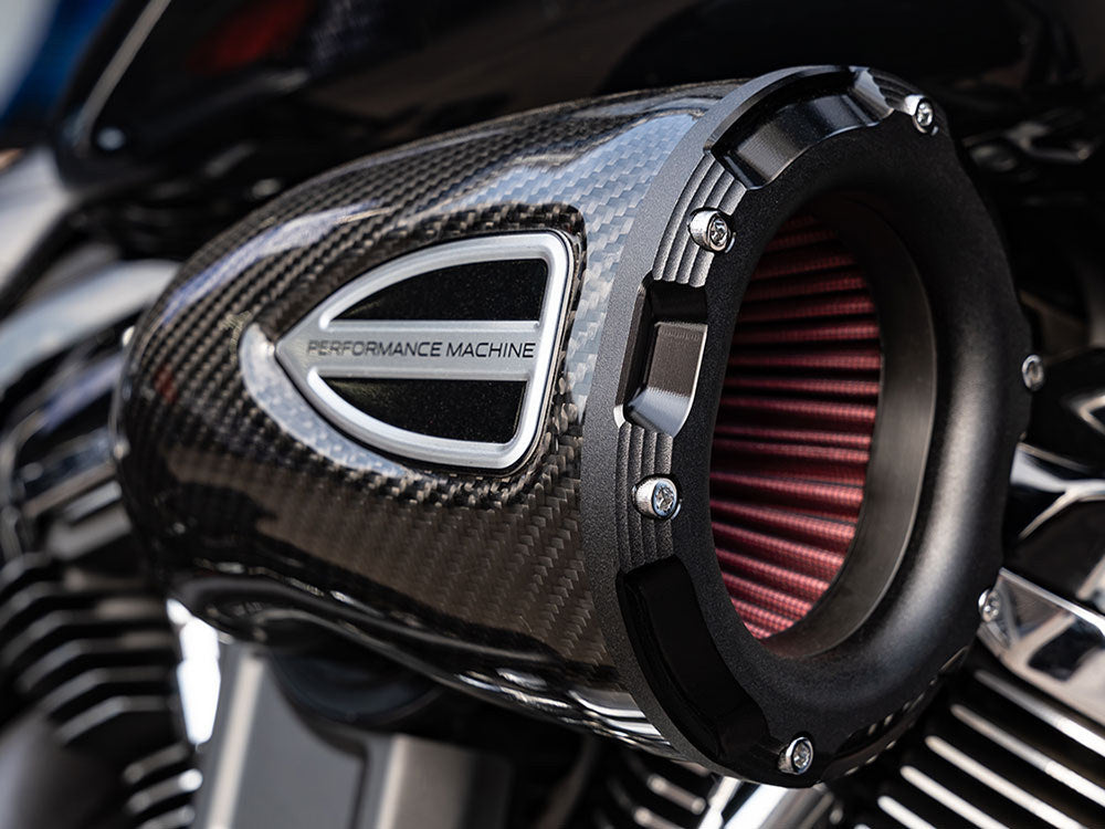 C4 Series Air Cleaner Kit - Carbon Fiber. Fits CVO Touring 2023up, Street Glide & Road Glide 2024up, Touring 2025up & Softail 2025up