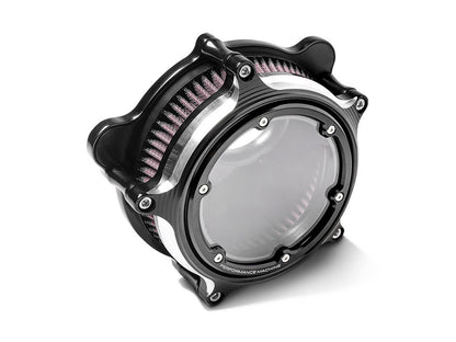 Vision Air Cleaner Kit - Black Contrast Cut. Fits CVO Touring 2023up, Street Glide & Road Glide 2024up, Touring 2025up & Softail 2025up