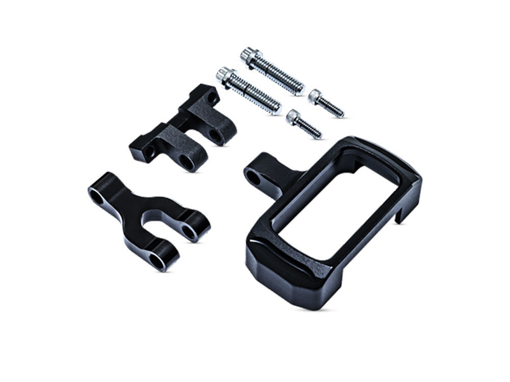 PM Phatbar Gauge Relocation Kit - Black Ops. Fits Softail Street Bob, Breakout, Low Rider ST and Standard 2018-2024
