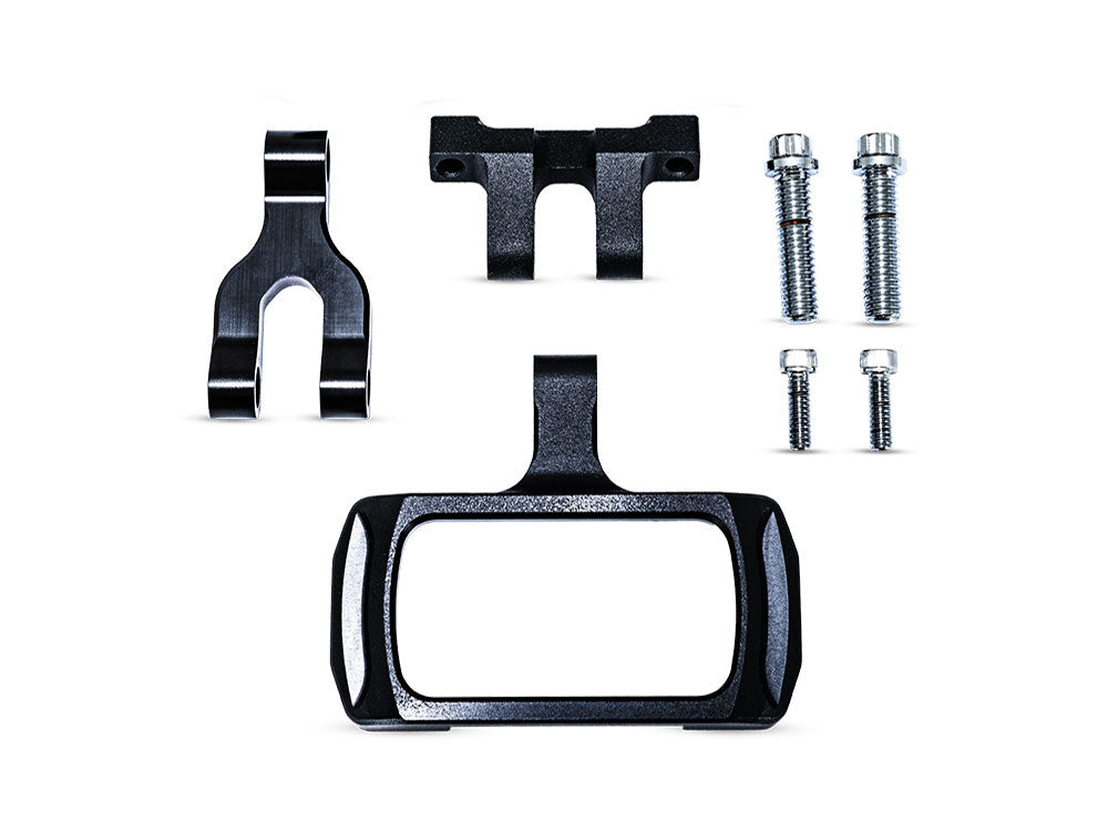 PM Phatbar Gauge Relocation Kit - Black Ops. Fits Softail Street Bob, Breakout, Low Rider ST and Standard 2018-2024