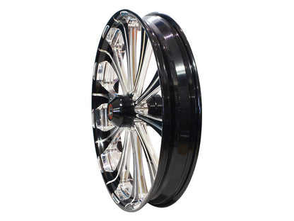 21in. x 3.50in. wide Revel Wheel with Front Hub - Black Contrast Cut Platinum. Fits Breakout 2013up with ABS.