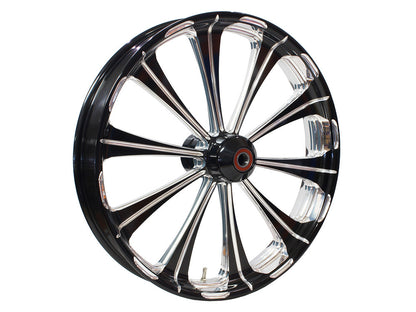 21in. x 3.50in. wide Revel Wheel with Front Hub - Black Contrast Cut Platinum. Fits Breakout 2013up with ABS.
