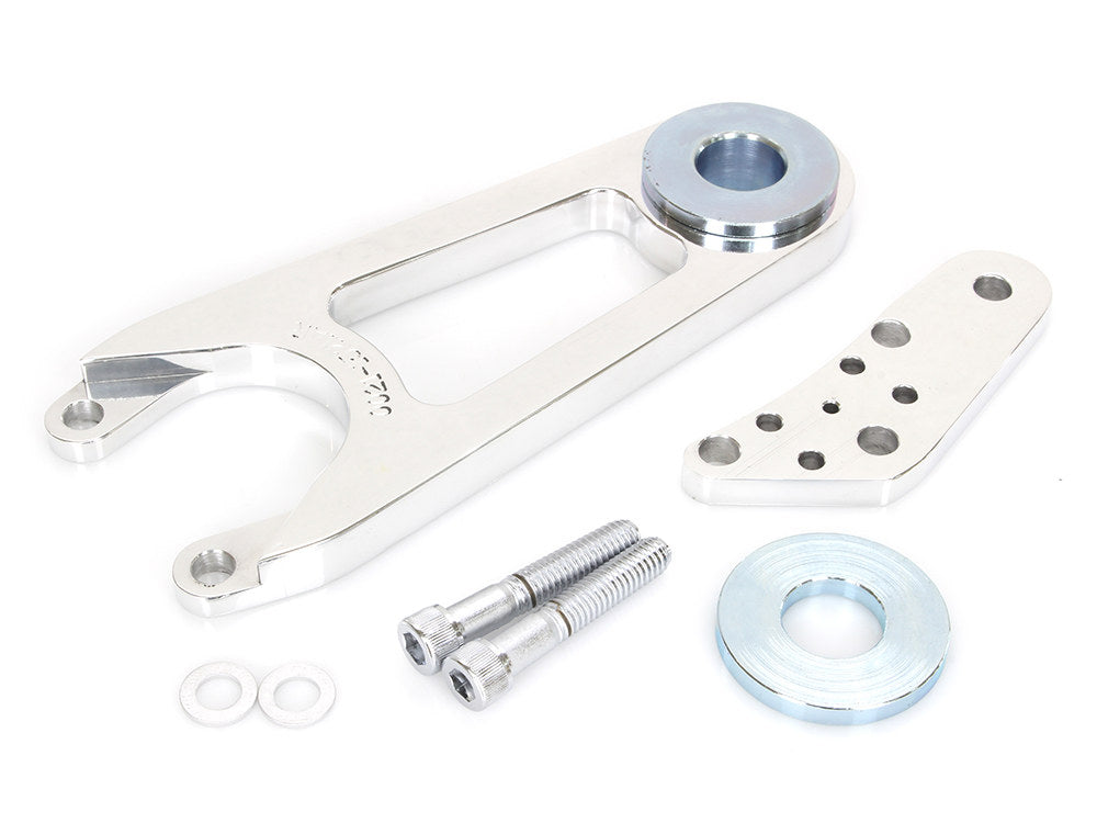 Left Hand or Right Hand Caliper & Mounting Bracket - Polished. Fits Custom Springer with 3/4in. Axle & 11.5in. Disc Rotor.