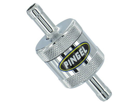 F/Filter; Mini Inline 5/16in., Chr 1-3/16in. long x 1-1/8in. OD