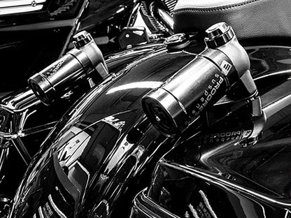 Remote Reservoir External Top Mounting Bracket Kit. Fits Touring 2014up.