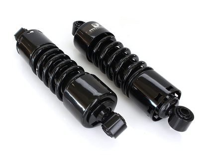 412 Series, 11in. Standard Spring Rate Rear Shock Absorbers - Black. Fits Dyna 1991-2017.