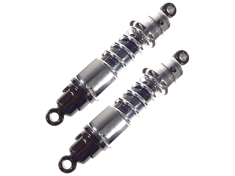 412 Series, 12in. Standard Spring Rate Rear Shock Absorbers - Chrome. Fits Sportster 2004-2021