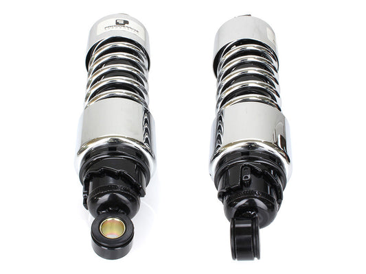 412 Series, 11.5in. Standard Spring Rate Rear Shock Absorbers - Chrome. Fits Touring 2006up.