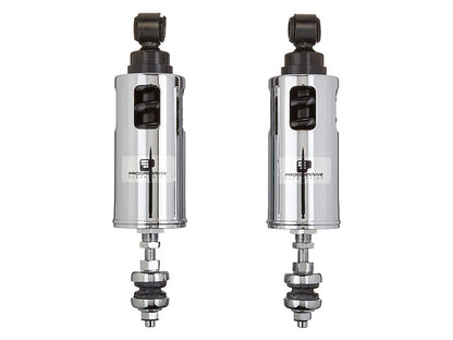 422 Series, Heavy Duty Spring Rate Rear Shock Absorbers - Chrome. Fits Softail 2000-2017.