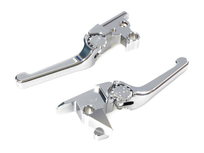 Adjustable Anthem Levers - Chrome. Fits Softail 2015-2024