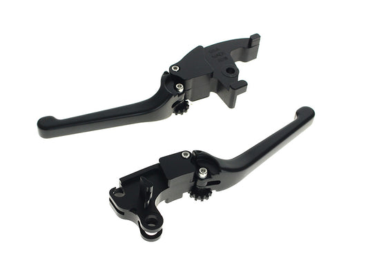 Adjustable Anthem Levers - Black. Fits Softail 2025up