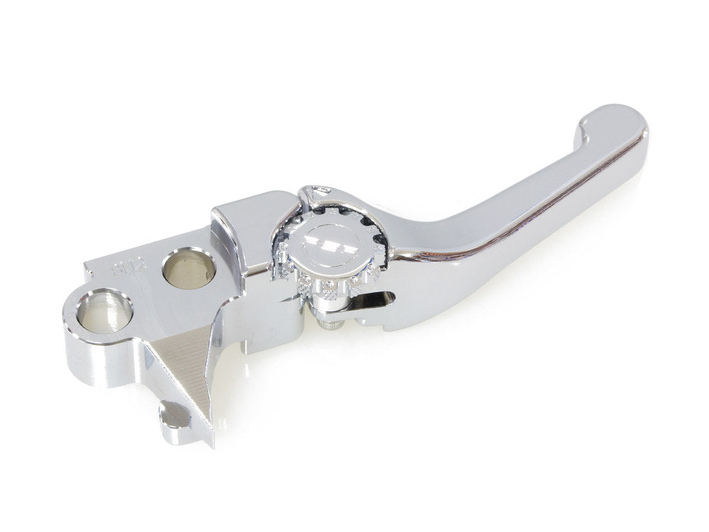 Adjustable Shorty Anthem Levers - Chrome. Fits Softail 1996-2014, Dyna 1996-2017, Touring 1996-2007, Sportster 1996-2003.