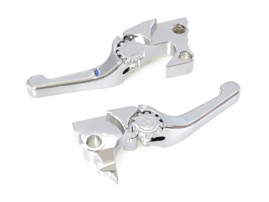 Adjustable Shorty Anthem Levers - Chrome. Fits Sportster 2014-2021.