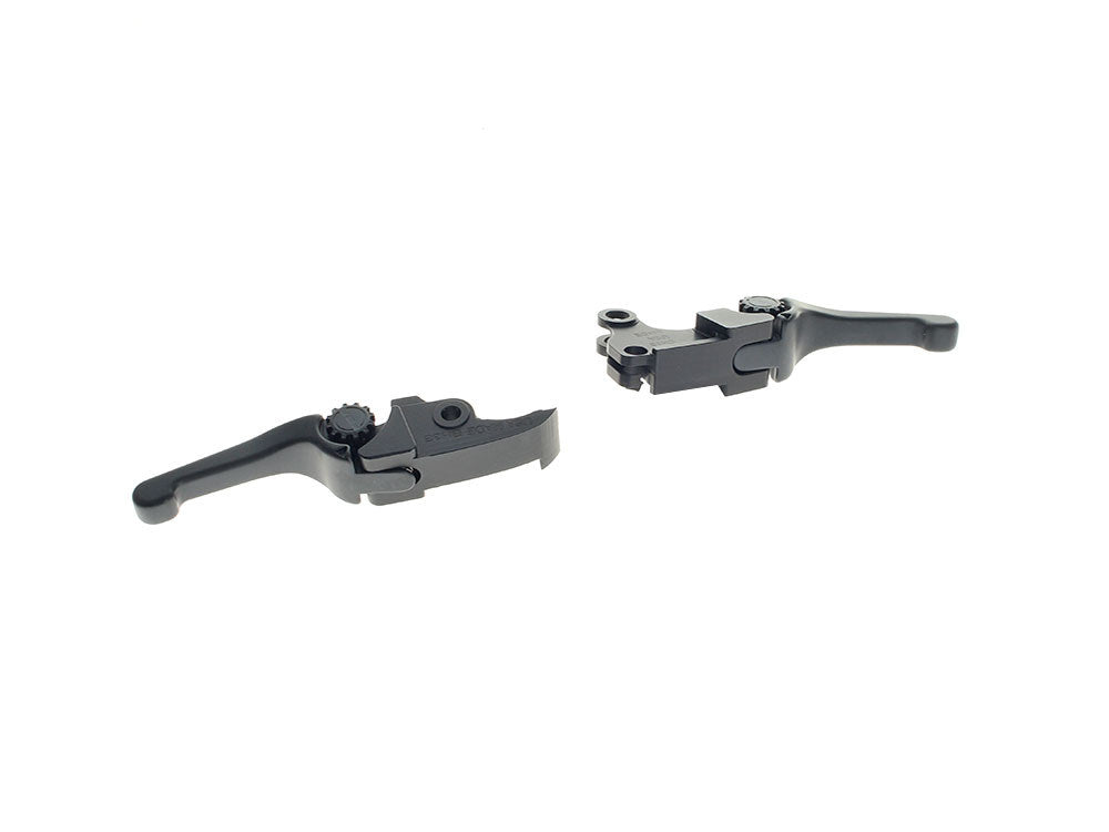 Adjustable Shorty Anthem Levers - Black. Fits CVO Touring 2023up & Street Glide & Road Glide 2024up