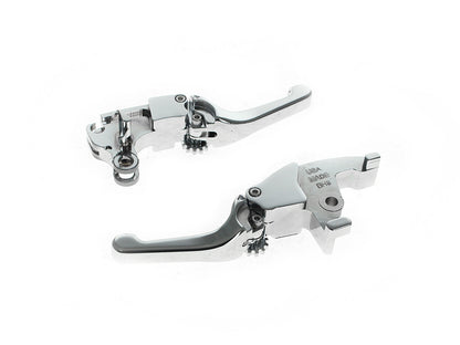 Adjustable Shorty Anthem Levers - Chrome. Fits Softail 2025up