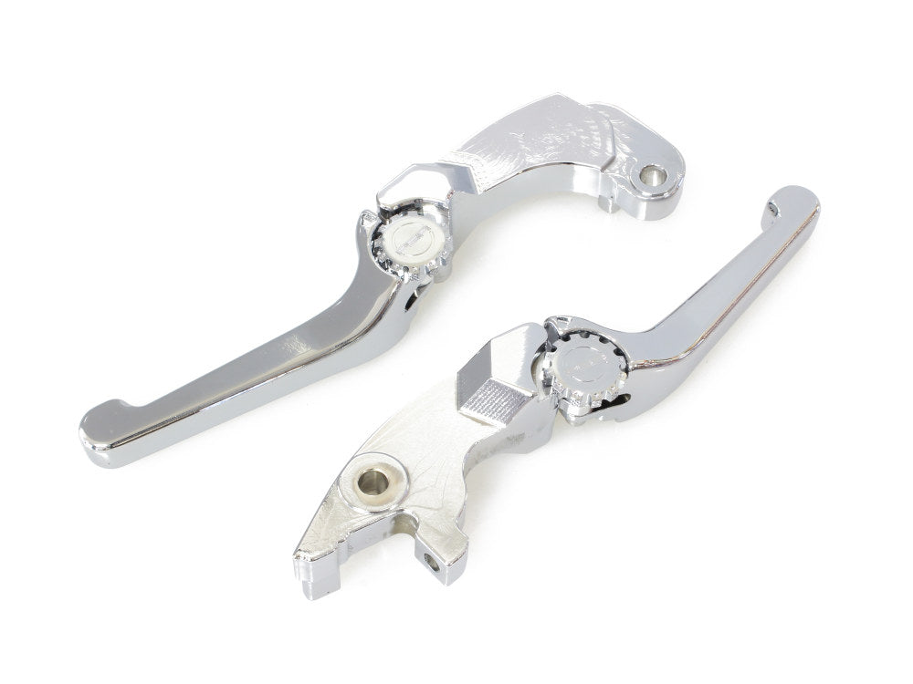 Adjustable Anthem Levers - Chrome. Fits Indian Scout 2017-24.