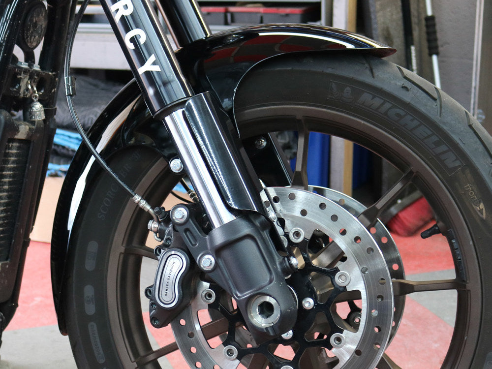 Cafe Front Fender. Fits Softail Low Rider S with 19in. front Wheel.