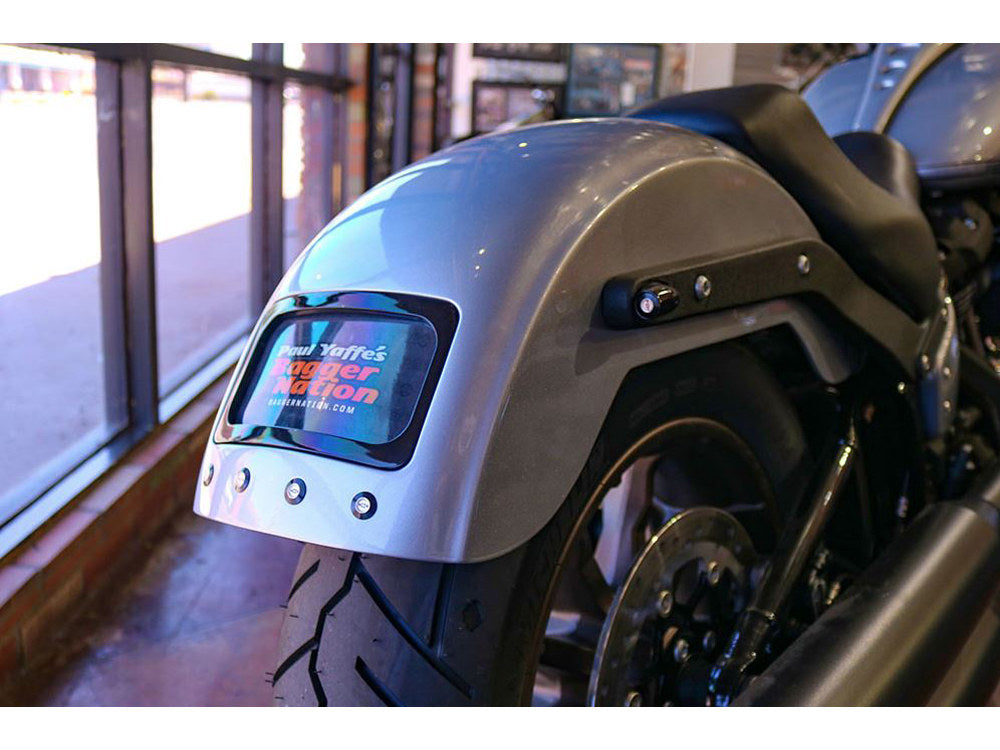 The Fix Custom Rear Fender with 4 LED Brake Lights. Fits Softail Low Rider 2018-2020, Low Rider S 2020up & Low Rider ST 2022up