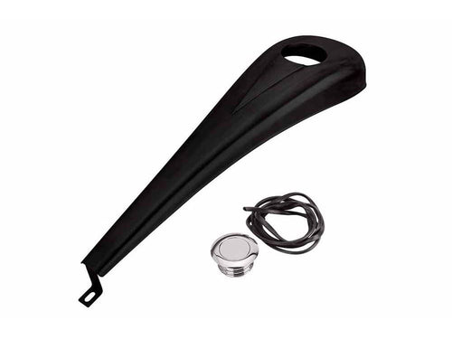 Clean and Simple Steel Dash - Black. Fits Touring 2008up.