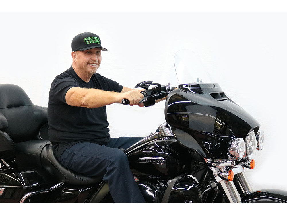 10in. x 1-1/4in. Bagger Monkey Handlebar - Black. Fits Ultra Models 1996-2024 and Street Glide 1996-2023