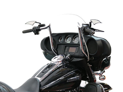 14in. x 1-1/4in. Bagger Monkey Handlebar - Black. Fits Ultra Models 1996-2024 and Street Glide 1996-2023