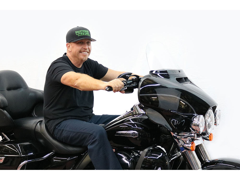 8in. x 1-1/4in. Bagger Monkey Handlebar - Black. Fits Ultra Models 1996-2024 and Street Glide 1996-2023
