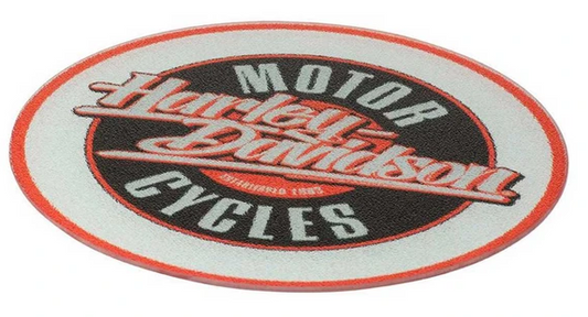 Harley-Davidson Motorcycles Cutting Board Set, Tempered Glass, Set of Two