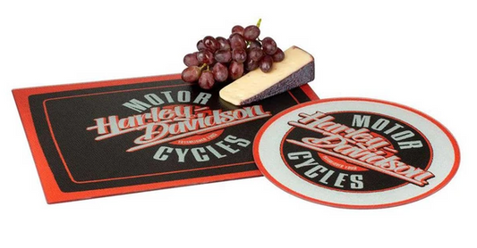 Harley-Davidson Motorcycles Cutting Board Set, Tempered Glass, Set of Two