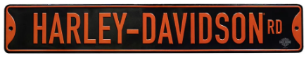 Harley-Davidson Road Tin Street Sign