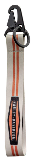 Harley-Davidson Wrist Strap Keychain- White