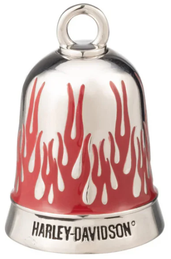 Harley-Davidson Red Flames & Script Logo Ride Bell