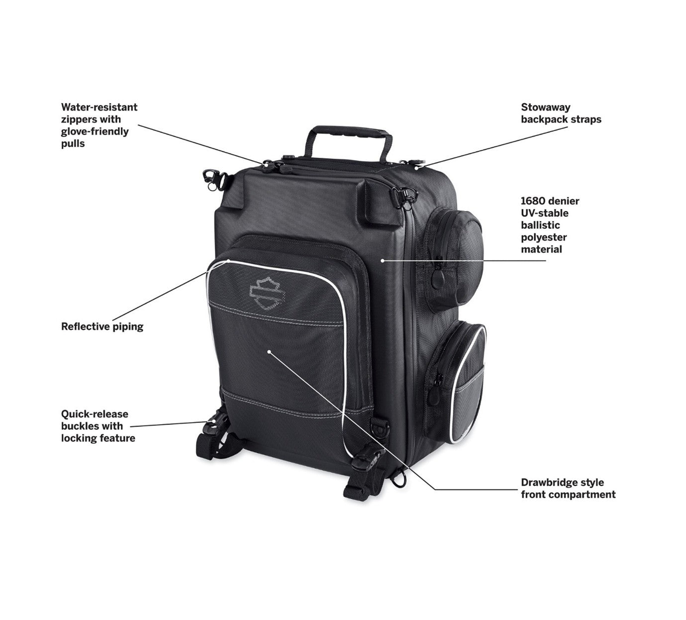 Harley-Davidson Onyx Premium Luggage Weekender Bag