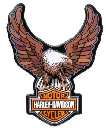 Harley-Davidson Eagle holding a Bar & Shield Magnet