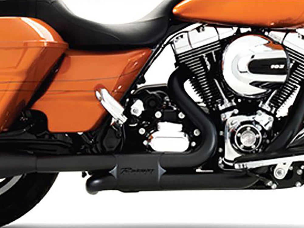 Right Side Tuck & Under Headers - Black. Fits Touring 2009-2016.