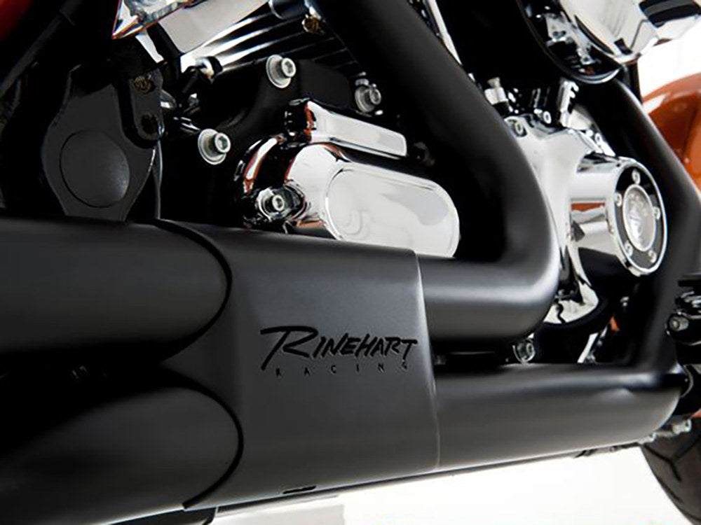 Right Side Tuck & Under Headers - Black. Fits Touring 2009-2016.