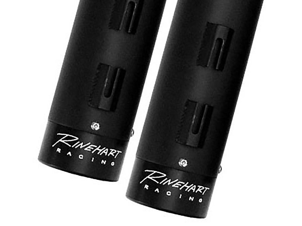 4in. Slip-On Mufflers - Black with Black End Caps. Fits Touring 1995-2016 & Trike 2017-2020.