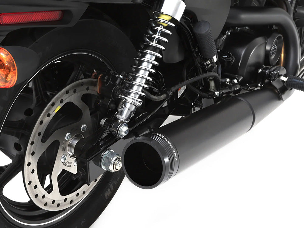 4.5in. Slip-On Muffler - Black with Black End Cap. Fits Street 2015-2020