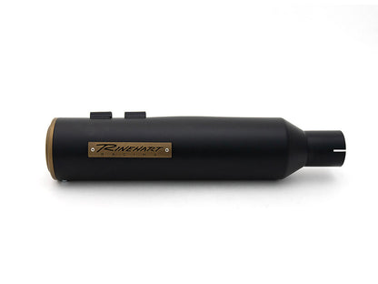 4-1/2in. HP45 Slip-On Short Race Inspired Mufflers - Black with Bronze End Caps. Fits Touring 2017up