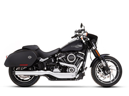 4in. Slip-On Muffler - Chrome with Black End Cap. Fits Sport Glide 2018-2024