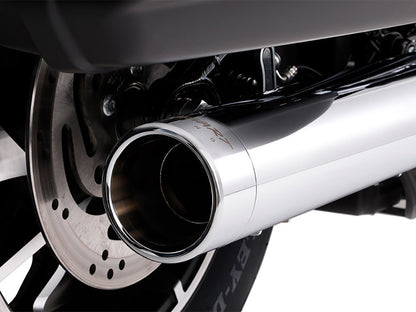 4in. Slip-On Muffler - Chrome with Chrome End Cap. Fits Sport Glide 2018-2024