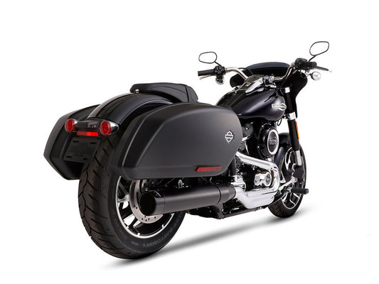 4in. Slip-On Muffler - Black with Black End Cap. Fits Sport Glide 2018-2024