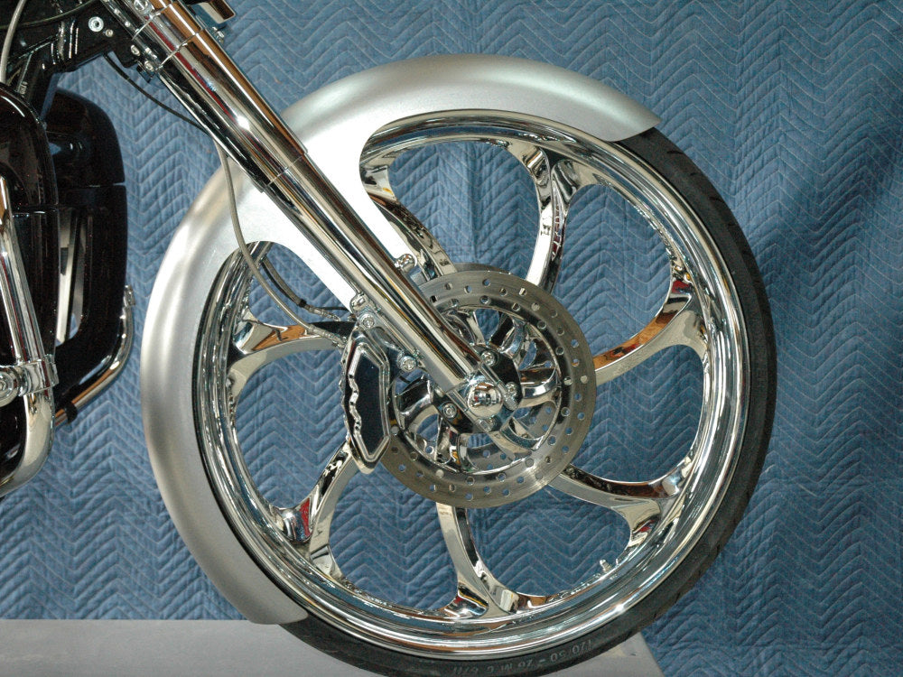 6in. wide, Straight Cut LS-2 Front Fender. Fits Most Touring 1984-2024 with 26in. Front Wheel.
