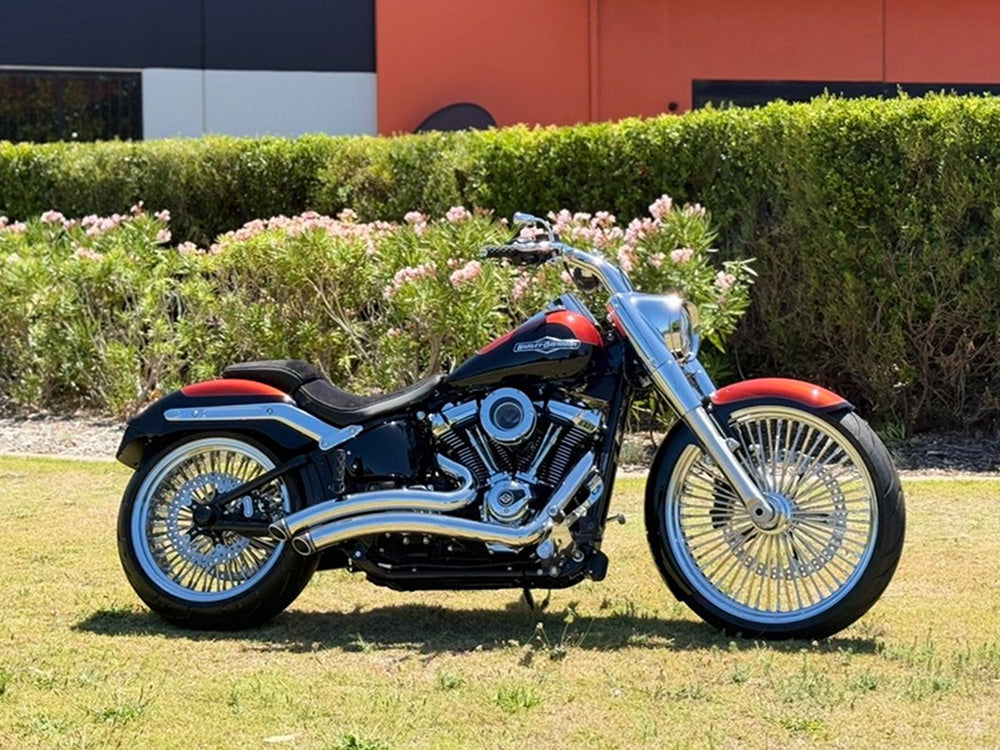 6in. wide, Straight Cut LS-2 Front Fender. Fits Fatboy 2018up with 23in. Front Wheel.