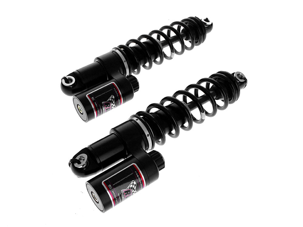 13in. RS-2 Heavy Duty Piggyback Rear Shock Absorbers - Black. Fits Touring 1999up.