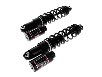 13in. RS-2 Heavy Duty Piggyback Rear Shock Absorbers - Black. Fits Touring 1999up.