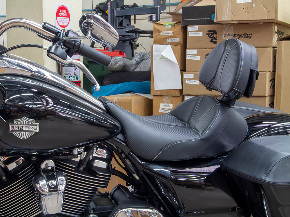 Dominator Driver's Backrest - Fits Saddlemen Dominator Solo Seat on Fits Most Touring 2008-2024